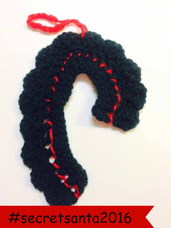 Christmas Ornaments crochet candy cane ornament