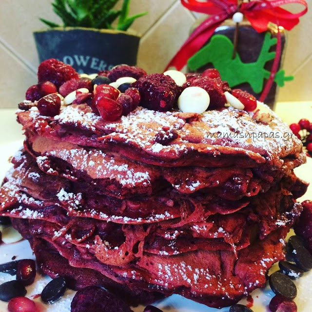 red velvet pancakes